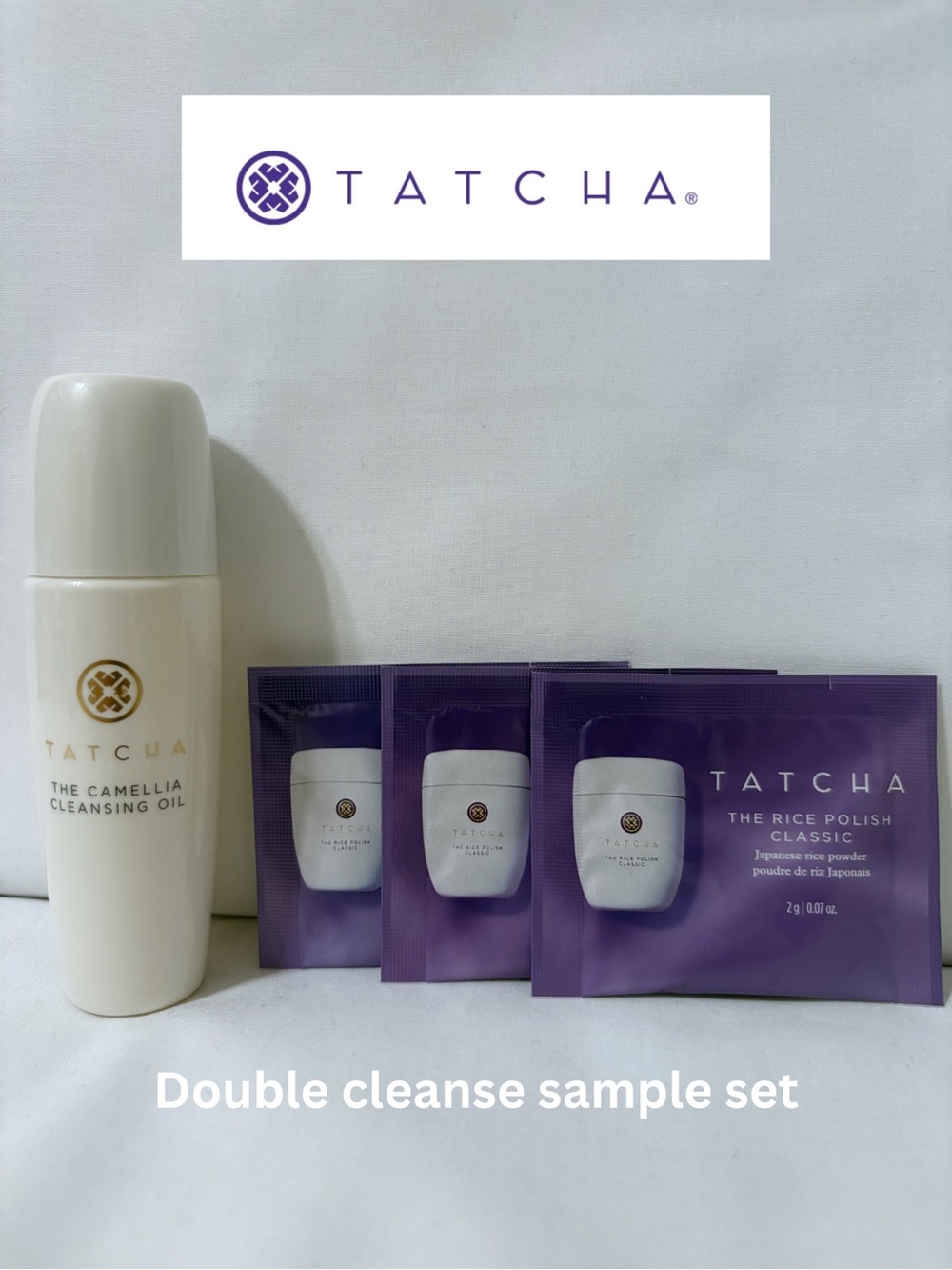 TATCHA The Camellia Cleansing Oil Mini, Rice Polish Classic Samples